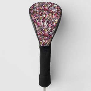 Couvre-club De Golf Motif de studio de clou