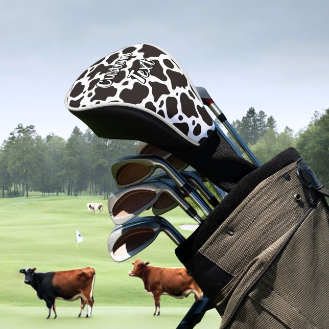 Couvre-club De Golf Motif de vache (Créateur téléchargé)