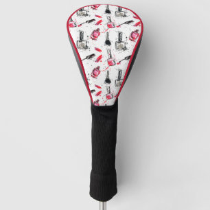Couvre-club De Golf Motif de vernis à ongles d'aquarelle