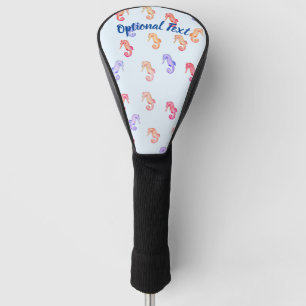 Couvre-club De Golf Motif des hippocampes colorés