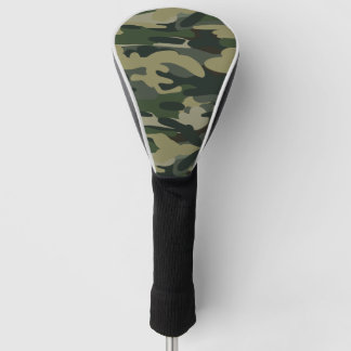 Couvre-club De Golf Motif du camouflage militaire vert