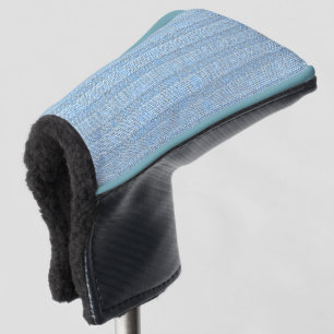 Couvre-club De Golf Motif en tricot rayé Jersey en bleu bébé