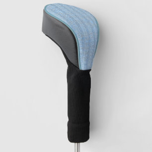 Couvre-club De Golf Motif en tricot rayé Jersey en bleu bébé