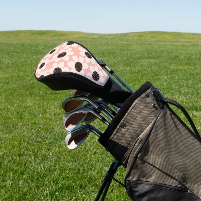 Couvre-club De Golf Motif Fleur Rose Cute (In Situ)