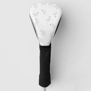 Couvre-club De Golf Motif Fleur sauvage bleu