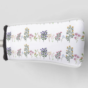 Couvre-club De Golf Motif Fleur sauvage d'été coloré