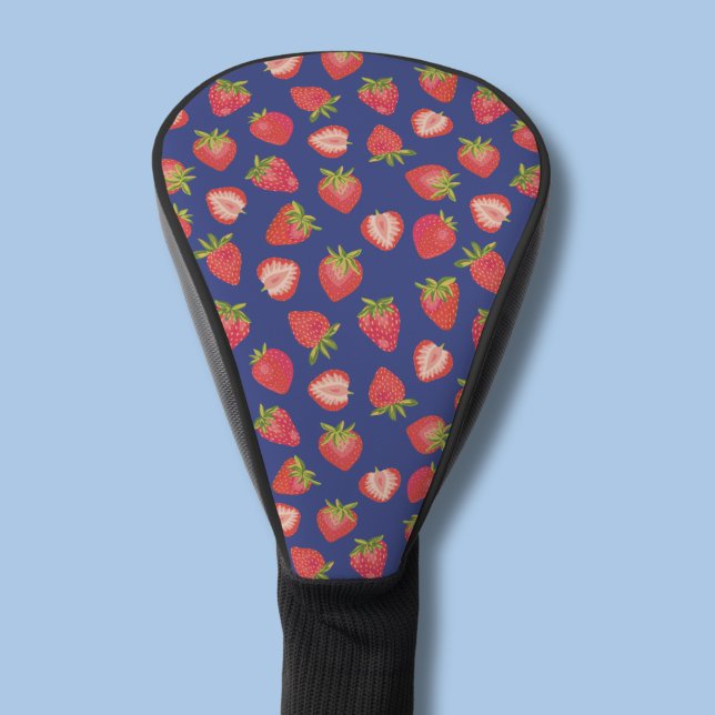 Couvre-club De Golf Motif fraise d'été (Strawberry pattern golf head cover)