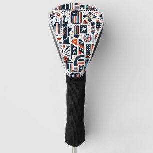 Couvre-club De Golf Motif Génératif du 4 Juillet