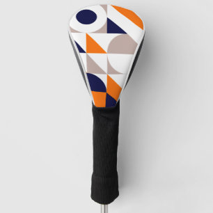 Couvre-club De Golf Motif géométrique inspiré du Bauhaus