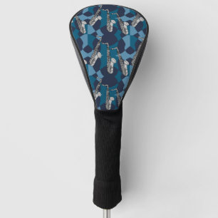 Couvre-club De Golf Motif gris saxophone