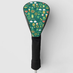 Couvre-club De Golf Motif irlandais mignon d'icône