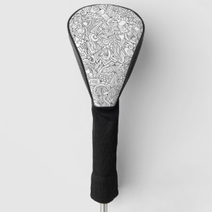 Couvre-club De Golf Motif Médicale de B&W
