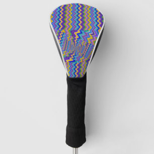 Couvre-club De Golf Motif multicolore sur housse de tête de golf