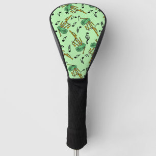 Couvre-club De Golf Motif Notes musicales Bagpipe