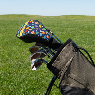 Couvre-club De Golf Motif, Planètes, Étoiles, Cosmos, Votre Nom
