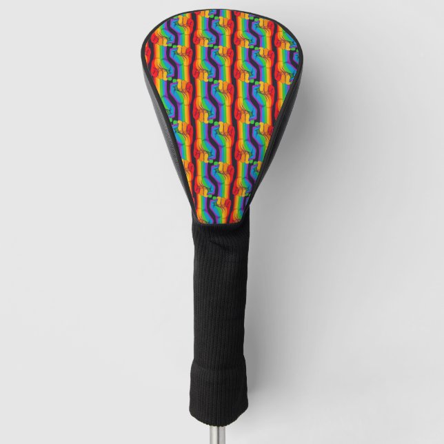 Couvre-club De Golf Motif Rainbow Fist (Devant)