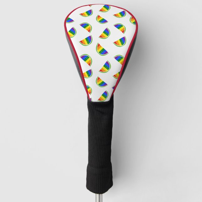 Couvre-club De Golf Motif Rainbow Watermelon (Devant)
