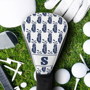 Couvre-club De Golf Motif sac de golf Monogramme Classique Moderne Ble