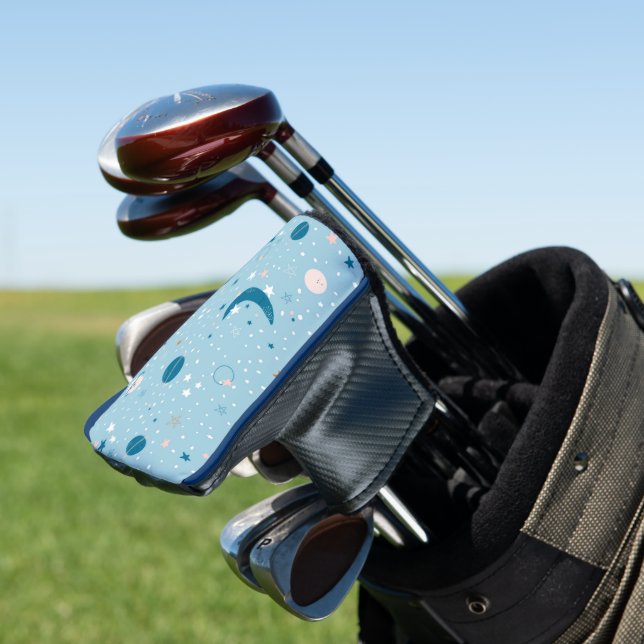 Couvre-club De Golf Motif Sky & Space bleu (In Situ)