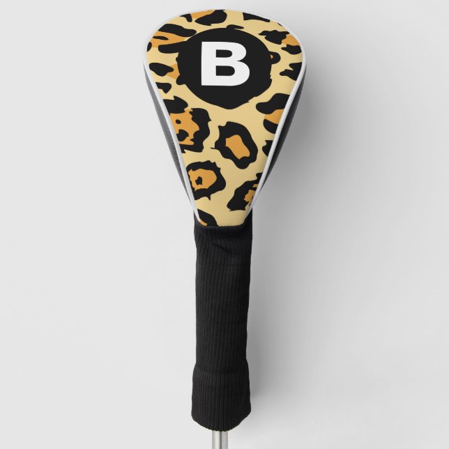 Couvre-club De Golf Motif taches de guépard moderne (Devant)