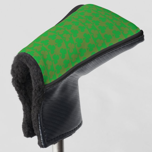 Couvre-club De Golf Motif Trèfle (Devant 3/4)
