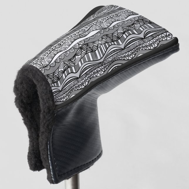 Couvre-club De Golf Motif tribal (Devant 3/4)