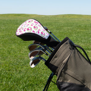Couvre-club De Golf Motif tropical, Flamants roses, pastèques, Fleurs
