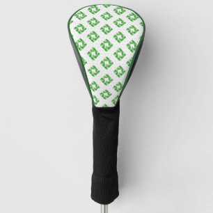 Couvre-club De Golf Motif vert de dent de plaid