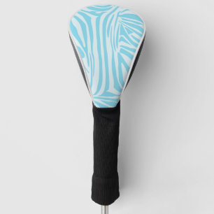 Couvre-club De Golf Motif Zèbre Bleu