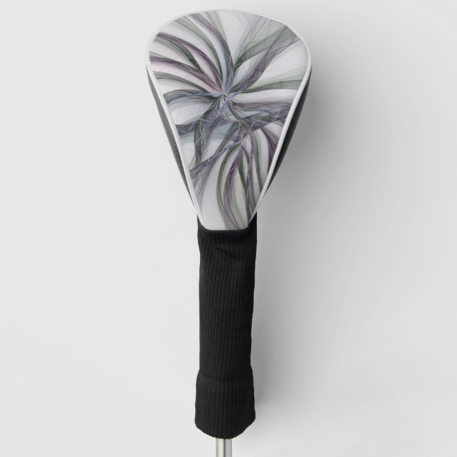 Couvre-club De Golf Motions Filigree Moderne Abstrait pivotant Fractal (Devant)