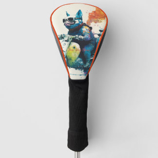 Couvre-club De Golf Moto, Moto - Anime French Bulldog 008