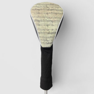 Couvre-club De Golf Musique vintage Note Musique Motif Thème Musicien