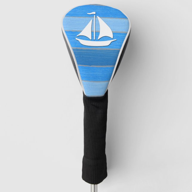 Couvre-club De Golf Nautical themed design (Devant)