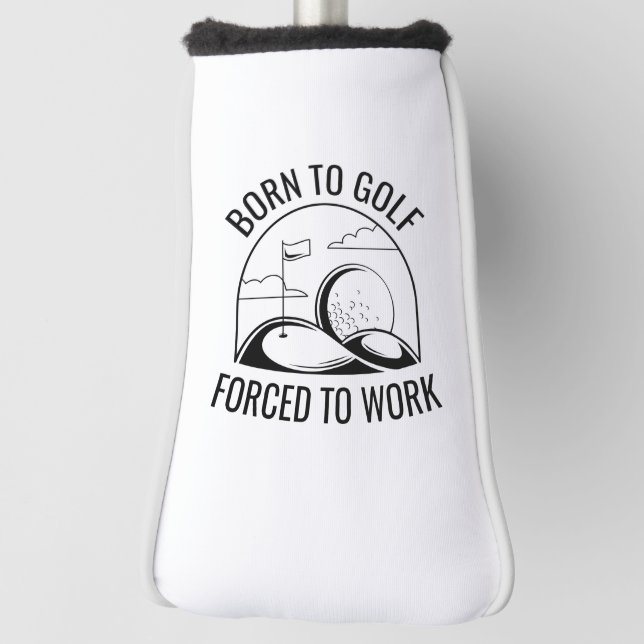 Couvre-club De Golf Né Au Golf Forcé À Travailler (Tourné à 90°)