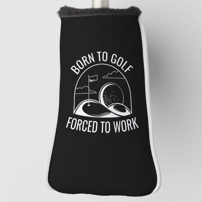 Couvre-club De Golf Né Au Golf Forcé À Travailler (Tourné à 90°)