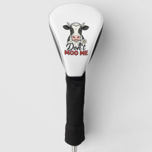 Couvre-club De Golf Ne me moo pas drôle vache gravure vintage