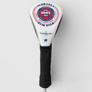 Couvre-club De Golf Nebraska State Circle Custom Golf Head Cover