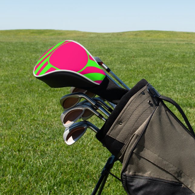 Couvre-club de golf Neon Circle – Personnalisable (In Situ)