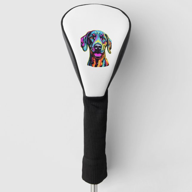 Couvre-club De Golf Neon Great Dane (Devant)