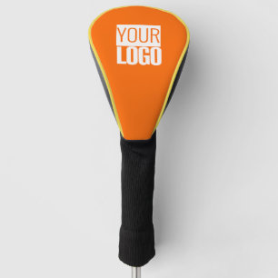 Couvre-club De Golf neon orange - ajoutez le logo