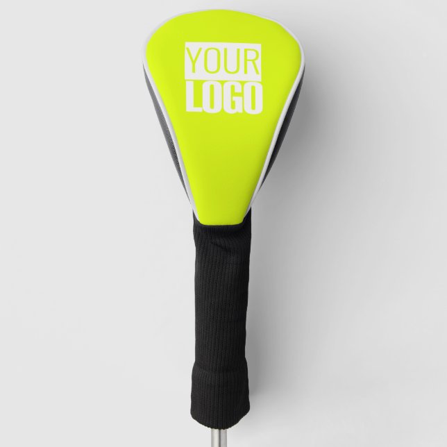 Couvre-club De Golf neon  yellow -add your logo (Devant)