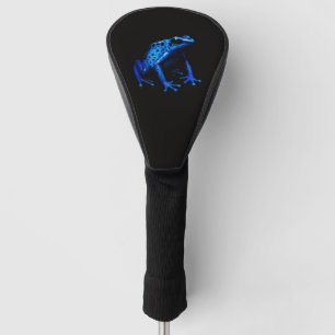 Couvre-club De Golf Noir 4 Luxe Golf Driver Cover, Blue Frog