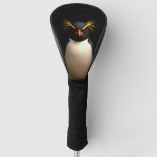 Couvre-club De Golf Noir 4 Luxe Golf Driver Cover, Rockhopper Penguin