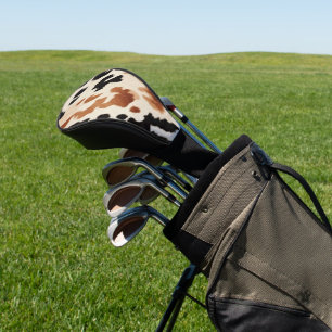 Couvre-club De Golf Noir Crème Brown