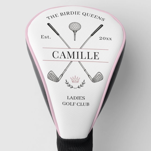 Couvre-club De Golf Nom de groupe de golf rose pour dames (Créateur téléchargé)