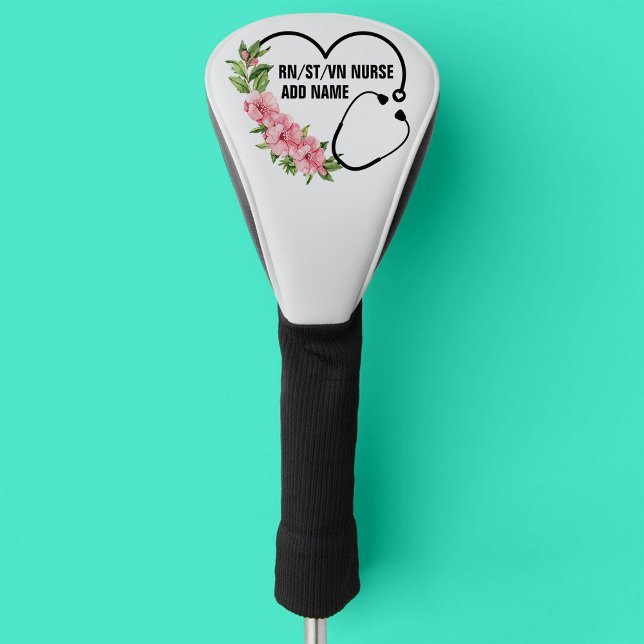 Couvre-club De Golf Nom de l'infirmière étudiante-inscrite-ancienne (Créateur téléchargé)