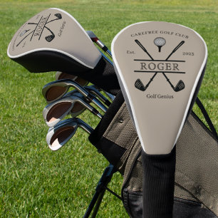 Couvre-club De Golf Nom du club de golf classique personnalisé