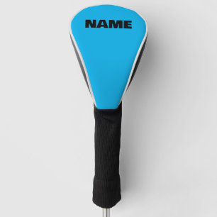 Couvre-club De Golf Nom initial minimaliste personnalisable