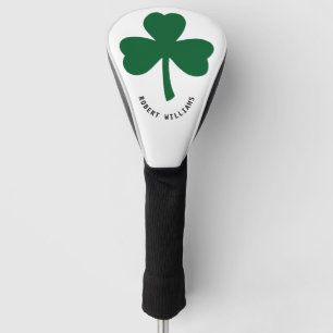 Couvre-club De Golf Nom monogramme Shamrock