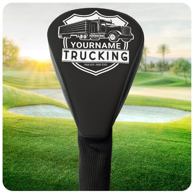 Couvre-club De Golf NOM personnalisé Camions Big Rig Semi Trucker (Créateur téléchargé)